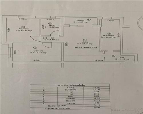 Apartament modern 3 camere de vanzare in Sibiu  zona Selimbar